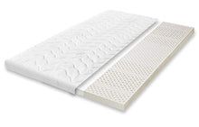 Primo Line 100% Lattice Materasso Topper 120x200 Singolo - Altezza 10 cm - 7 Zone - Fodera Facilmente Rimovibile