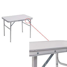WOLTU CPT8131ws Tavolo da Campeggio Picnic Giardino Pieghevole Portatile Altezza Regolabile in MDF