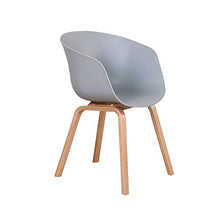 Set di 4 Moderne Sedie da Pranzo con Gambe in Legno Massello Imbottite, Adatte per Cucina, Sala da Pranzo, Soggiorno e Camera da Letto (Grigio)