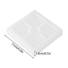 Rockyin Tazza di tè del Silicone sottobicchiere Muffa DIY Flessibile Bowl Mat Photo Frame Mould (Piazza)