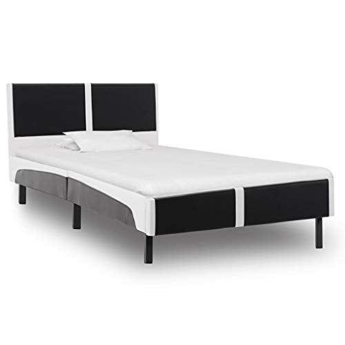 SKM Giroletto Nero e Bianco in Similpelle 90x200 cm (18.4kg)
