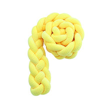 MEISISLEY Cuscino Annodato paracolpi Treccia Cuscino Morbido Cuscini per divani Cuscino Schienale Sedia Cuscino di Velluto Cuscino a Tre Fili 2m,Yellow