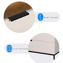 RCLD Comodini Armadio Camera da Letto Mobili Cassetto Cassettone Ferro forgiato Legno + Altri (Color : White, Size : 55 * 41 * 41cm)
