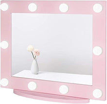 HFFFHA con luci Specchio per Il Trucco Illuminato Grande per camerino e Camera da Letto Specchio cosmetico Illuminato da toeletta in più Colori