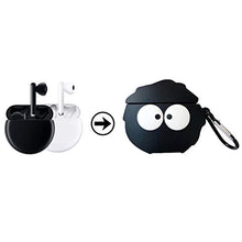 SUCHUANGUANG Custodia Protettiva Fashion Cool Coal Custodia in Silicone Custodia in PVC per FreeBuds 3 Custodia Protettiva Nera