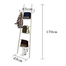 Appendi Asciugamani Bagno, Grande Scala portasciugamani a 6 pioli per Asciugamani, Coperte o giornali, Piantana Porta Asciugamani Bagno in Metallo per Bagno ufficioBlack