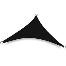 YLL Tenda A Vela Triangolare Antivento Impermeabile Protezione Raggi UV per Giardino Terrazza Campeggio con Kit di Installazione (Nero 4 Taglie),Nero,3X4X5M