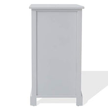 Rebecca Mobili Comodino Bianco Nero Beige, cassettiera 4 cassetti, Legno Paulownia, Stile Shabby, Camera Bagno Sala - Misure: 69 x 37 x 27 cm (HxLxP) - Art. RE4310