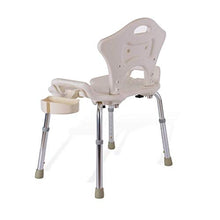 CLJ-LJ - Sgabello da bagno con design per anziani, antiscivolo, in lega di alluminio, sicuro, comodo e sicuro per disabili