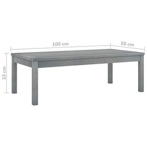 FAMIROSA Set Divani da Giardino 5 pz con Cuscini in Legno Acacia Grigio-7785