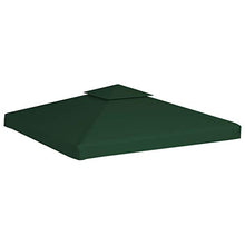 vidaXL Copertura Impermeabile Verde 3x3m Ricambio Tetto Gazebo Tenda Chiosco