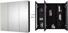 CDFCB Combinazione di armadietti da Bagno Combinazione di armadietti per lavabo semplici con specchietti da Bagno (Colore: Nero Dimensioni: 50x60x48cm)