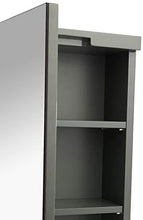 House & Homestyle Armadio a Specchio, Legno ingegnerizzato, Grigio, H 50cm x W 32cm x D 14cm
