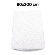 takestop® COPRIMATERASSO Singolo Jacquard SALVAMATERASSO Spugna Angoli Elasticizzato Copri Materasso Letto 90x200+27CM 100% Cotone