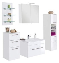 Set di mobili da bagno SANTINI 75 (5 pezzi) bianco lucido
