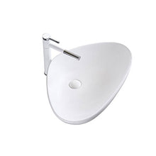 Triangolo sopra Contro Bacino Ceramica Balcone Casa Lavandino Lavabo Lavabo Lavabo Art Basin Lavabi (Dimensioni : 59x39x14cm)
