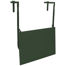 Ambiance Tavolo da balcone, 60 x 40 cm, colore verde, piano del tavolo pieghevole e regolabile in 4 posizioni, altezza regolabile in 4 posizioni
