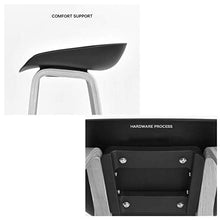 LLT Pratico sgabello Sgabelli semplice barra di sgabello da cucina Bar colazione cucina contatore sedia legno solido ergonomico Pp Sedile Carico massimo 100Kg durevole,bianca