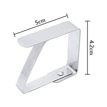 NewZC Fermatovaglia Tavolo Giardino 10 Pezzi Clip per Tovaglia in Acciaio Inossidabile Morsetti per Tovaglie Lucidati per Picnic Campeggio Giardino Cucina Feste Matrimoni