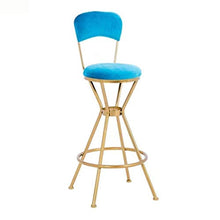 LWW Sedie, sgabelli Facile da assemblare, Diamante ha cucito tessuto Bar sedia moderna, Ottone Effetto Gamba, cucina, sgabello