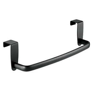 InterDesign Axis Portasciugamani da Armadietti, Metallo, Nero, 25x6.5x6.5 cm