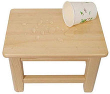 zaizai Divano Sgabello in Legno Massello Famiglia Sgabello Basso per Bambini Sgabello per Scarpe per Adulti Poggiapiedi Sgabello Piccolo Panca Antiscivolo Postura Corretta, per Bagno-28 * 20 * 15 cm