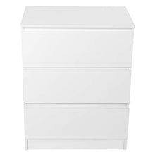 Tavolo Notturno Tavolo Notturno Bianco 3 Cassetti Cabinetto Comodino Comodino Ad Alto Comodino Mobili da Camera Lucida