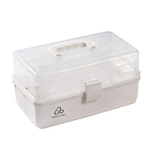 TOMYEER Medicine Box Scatola di Primo Soccorso Multifunzionale Medicina Portatile Vario Domestico Grande Capacità Pillola Drug Storage Box Bianco