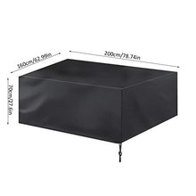 ffu Tavolo Antipolvere Copertura Esterna Impermeabile Antipolvere Patio Mobili Copertura Protettiva Divano Tavolo Da Pranzo (200 * 160 * 70 cm)