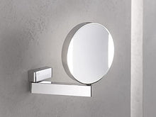 Emco 109506017 - Specchio cosmetico rotondo con illuminazione, con braccio articolato, ingrandimento 3x e 7x, specchio su entrambi i lati