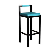 M-YN Sgabelli da Bar Sgabelli da Bar Moderno Bar Sgabello in Ecopelle Sedie in Pelle con Gambe in Metallo Altezza Armless Mid Post Back for Cucina, Caffetteria, Bar, Balcone for la casa
