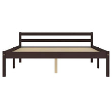 FAMIROSA Giroletto con 4 Cassetti Marrone Scuro Legno di Pino 140x200 cm-0612