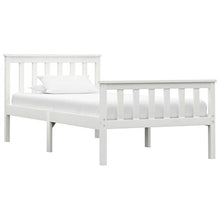 SKM Giroletto con 2 Cassetti Bianco in Massello di Pino 100x200 cm (27.9kg) Bianco-0424