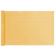 YIFANDU Copertura per Balcone 0.7x6.5m Anti UV Balcone Tutela della Privacy con Occhielli e Cordoncino per Balcone Giardino Protezione della, Color Crema