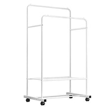 XYBB Armadio Camera da Letto Multifunzionale Metallo Pavimento in Metallo in Piedi Abbigliamento Appeso Stoccaggio Scaffale Racks Camera Mobili 160 * 80 * 51cm Bianco