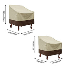 Keyohome Copertura Sedia Adirondack Impermeabile Copertura per Poltrona da Giardino Copertuta Protettiva per Sedie da Esterno (85x80x91.5cm)