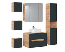 BIM Furniture Aruba Cosmos 810 - Armadietto da bagno con base sospesa, 35 cm