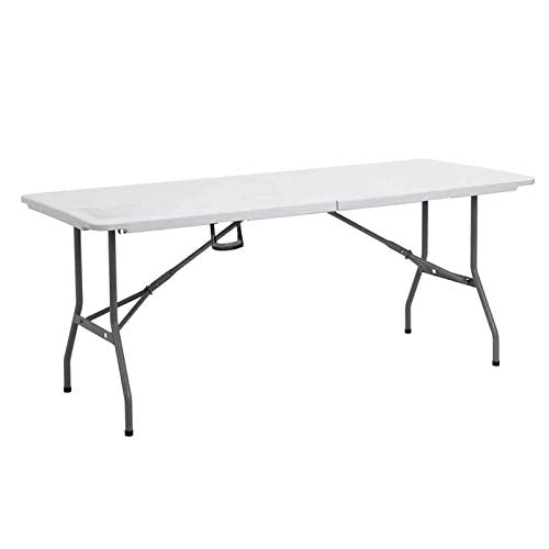 AWJ Tavolo da Picnic Pieghevole, Tavolo da Campeggio Pieghevole, Tavolo da bancarella del Mercato, Tavolo Pratico Portatile, tavolino da Campeggio per Picnic, Giardino, Barbe