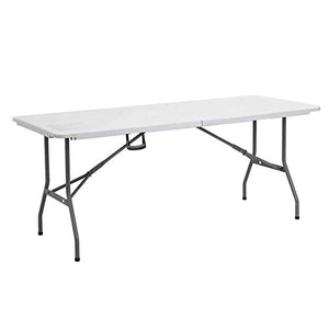 AWJ Tavolo da Picnic Pieghevole, Tavolo da Campeggio Pieghevole, Tavolo da bancarella del Mercato, Tavolo Pratico Portatile, tavolino da Campeggio per Picnic, Giardino, Barbe