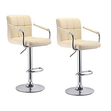 FYLYHWY Pelle 2pcs / Set Cucina sedie sgabelli girevoli Bar Regolabile in Altezza Attesa Home Office pneumatica Tempo Libero a Mano Bar Sedie Sgabelli (Color : 01)