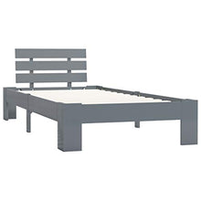 SKM Giroletto Grigio in Legno Massello di Pino 100x200 cm (19.2kg)