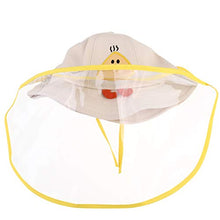 TOYANDONA Bambini Visiera Cappello Trasparente Visiera Copricapo Protezione per Il Viso Protezione per Il Viso Anti Sputo Anti Fog Cappello Visiera per Cucina per Bambini Forniture per Esterni (Beige)