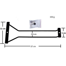 Abcsea 1 Pezzo Nero Porta Bicchiere di Vino, Supporto Per Bicchiere di Vino, Porta Bicchiere da Vino Sospeso, Stemware Rack, 27 cm 1 Fila