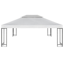 Festnight Copertura Superiore per Gazebo, Ricambio Copertura Gazebo, Telo Impermeabile Ricambio per Gazebo 310g/m² 3x4m Bianco Crema