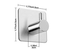 Ganci Adesivi Ganci Portasciugamani in Acciaio Inox Gancio Appendiabiti Autoadesivo, Gancio per Cucina e Bagno Set di Ganci Antitraccia Rimovibili Impermeabili Senza Tracce per Bagno Cucina Porta