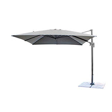 Milani Home s.r.l.s. Ombrellone 2 X 3 da Giardino Luce Venduta Separatamente con Palo Decentrato Laterale A Braccio Colore Grigio Modello Volta