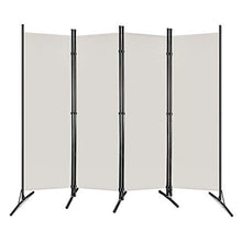 Froadp 205x180cm Paraventi Camera da Letto Schermo Pieghevole Pannello Divisorio Privacy Parasole Protettivo Pareti Mobili da Parete per Patio Balcone Giardino(Beige)