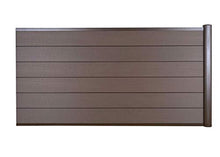 Mendler Pannello supplementare frangivento Basso Privacy Sarthe WPC Alluminio Premium 188cm Marrone