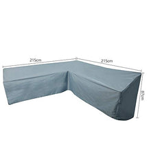 Coperture Per Divani Da Giardino A Forma Di L/V, Copertura Protettiva Divano Angolare Copri Esterno Per Mobili Rattan Copridivano Antipolvere Durevole Protezione Solare (215X215X87CM, Grigio)