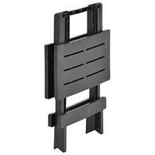 Qnotici Tavolo da Giardino Pieghevole in plastica, Tavolo da Giardino per Il Tempo Libero all'aperto, Tavolo da Giardino per riunioni di Famiglia 45 x 43 x 50 cm  Antracite